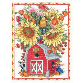 Набор для вышивания Janlynn 053-0400 Barn Birdhouse Bouquet