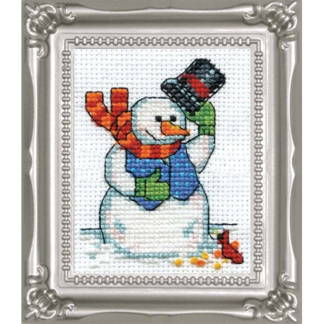 Набор для вышивания Design Works dw521 Snowman & Cardinal фото