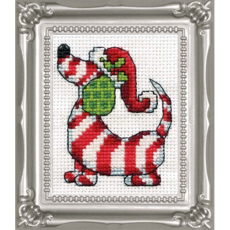 Набор для вышивания Design Works dw520 Candy Cane Dog фото