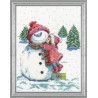 Набор для вышивания Design Works 5913 Red Hat Snowman фото