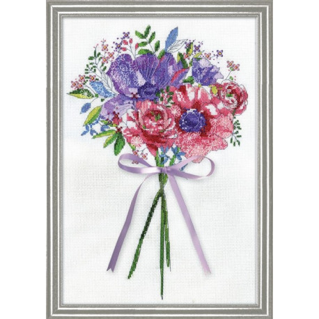 Набор для вышивания Design Works 3244 Flowers and Lace фото
