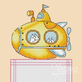 Набор для вышивки крестиком на одежде Марічка НКВ-011 Yellow submarine