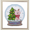 Набор для вышивки крестом Овен 1112 Снежный шар фото