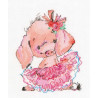Набір для вишивання хрестиком RTO C314 Рожева балерина фото