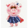 Набір для вишивання хрестиком Аліса 0-183 Свинка Тося фото