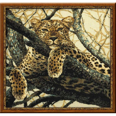Набір для вишивки хрестиком Ріоліс 937 Леопард фото