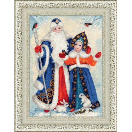 Набор для вышивки крестом Золотое Руно СО-015 Дед Мороз и