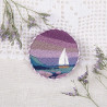 Набор для вышивки Panna ЖК-2148 Брошь. Морской закат фото