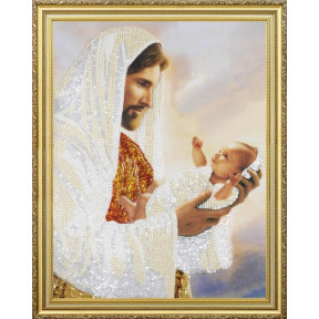 Набор для вышивания бисером  Картины Бисером Р-368 Иисус с младенцем