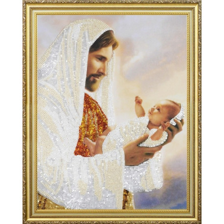 Набор для вышивания бисером Картины Бисером Р-368 Иисус с