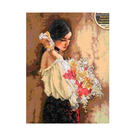 Набор для вышивания Dimensions 70-35274 Woman with Bouquet фото