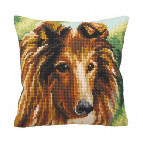 Подушка для вышивания крестом Collection D'Art 5159 "Lassie"