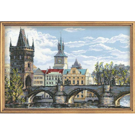 Набор для вышивки крестом Риолис 1058 Прага.Карлов мост фото