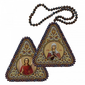 Набор для вышивания двухсторонней иконы Нова Слобода ВХ-1237 Св. Мц. Татиана и Ангел Хранитель