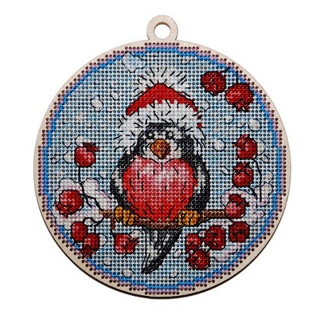 Набор для вышивки крестом Alisena 5530 Новогодняя – Птичка фото