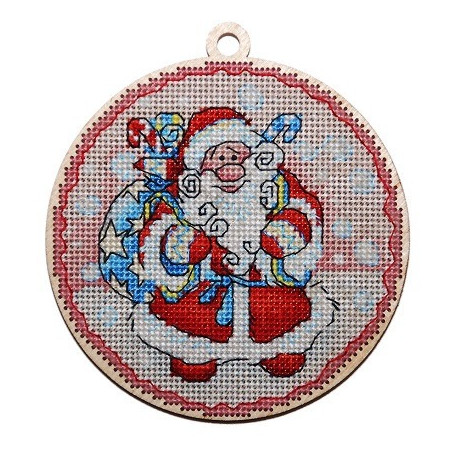 Набор для вышивки крестом Alisena 5531 Новогодняя – Дед Мороз