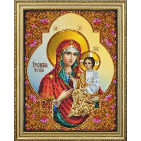Набор для вышивания бисером Картины Бисером Р-377 Тихвинская икона Божией Матери