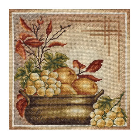 Набор для вышивки крестом Panna Н-1587 Грозди спелого винограда