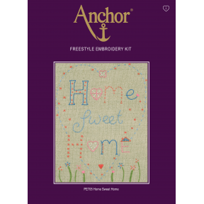 Набор для вышивания гладью  Anchor PE705 Дом Милый Дом