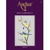 Набор для вышивания гладью Anchor PE650 Синие птички фото