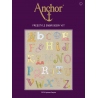 Набор для вышивания гладью Anchor PE702 Алфавит фото