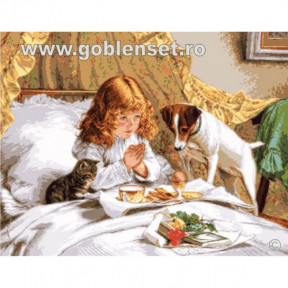 Набор для вышивания гобелен  Goblenset  G1050 Благословение завтрака