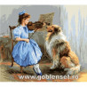 Набор для вышивания гобелен Goblenset G1086 Урок скрипки фото