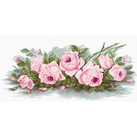 Набір для вишивання хрестиком Luca-S Романтичні троянди BA2353