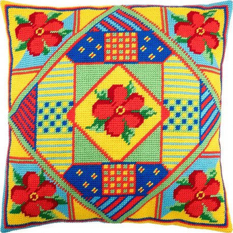 Набор для вышивки подушки Чарівниця V-225 Цветы фото
