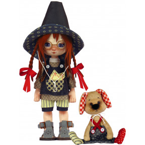 Набор для шитья куклы и мягкой игрушки ZooSapiens К1077 Девочка с собачкой
