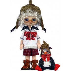 Набор для шитья куклы и мягкой игрушки ZooSapiens К1078 Мальчик с пингвином