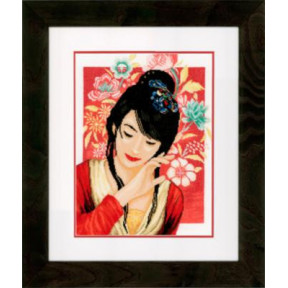 Набор для вышивания Lanarte PN-0150000 Asian Flower Girl Азиатская девушка в цветах