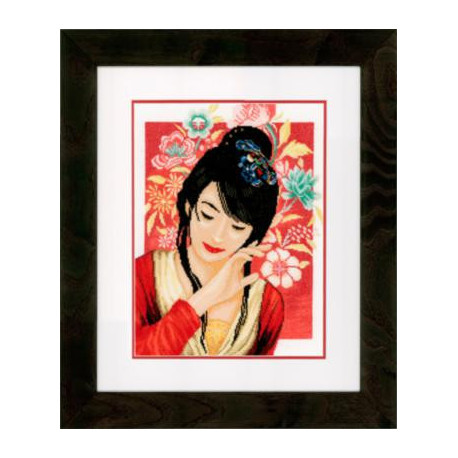 Набір для вишивання Lanarte PN-0150000 Asian Flower Girl