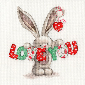 Набір для вишивання хрестиком Bothy Threads Love You Cross