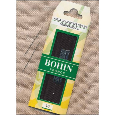 Набор бисерных игл Sewing Beads №10 (15шт)Bohin (Франция) 01124