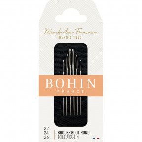 Набір голеленових голок Tapestry №22/24/26 (6шт) Bohin (Франція) 00880