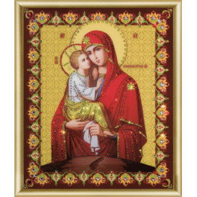 Набор для изготовления картины со стразами Чарівна Мить Икона Божьей Матери Почаевская  КС-049