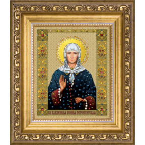 Набор для изготовления картины со стразами Чарівна Мить Икона святой блаженной Ксении Петербургской  КС-128