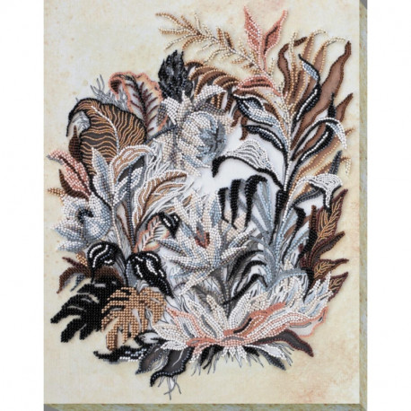 Набор для вышивки бисером на холсте Абрис Арт «Рисунок сепией »