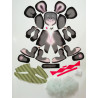 Набір для шиття м'якої іграшки ZooSapiens Мишка з бантиком