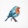Набір для вишивання хрестиком Luca-S Синій птах B1167 фото
