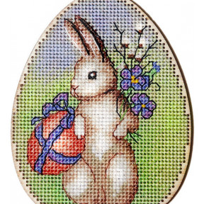 Набор для вышивки крестом Alisena Пасхальная -кролик – с подвеской 5506-Б