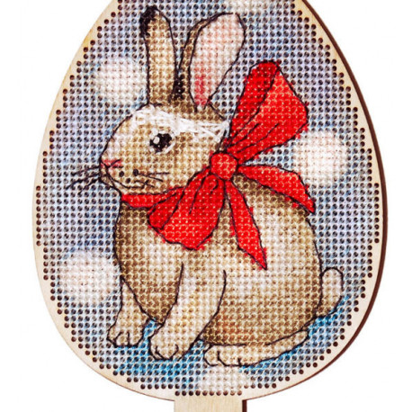 Набір для вишивання хрестиком Alisena Пасхальна кролик-топер