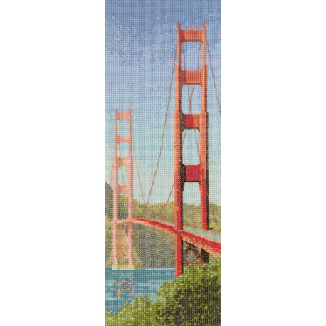 Схема для вишивання Heritage Crafts Golden Gate Bridge HC707