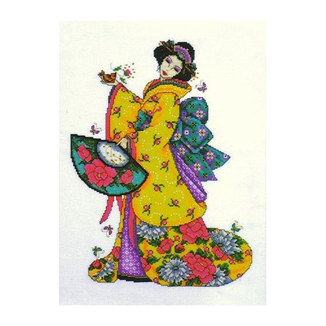 Набір для вишивання Design Works 2710 Golden Geisha фото