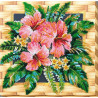 Набор для вышивки бисером на холсте Абрис Арт Цветы Танзании