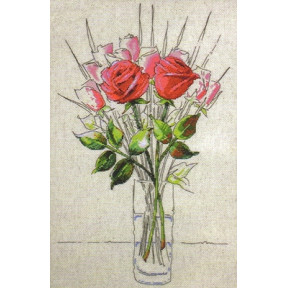 Набор для вышивания  Design Works 2712 Sketchbook Roses