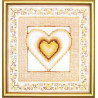 Набір для вишивки хрестиком Чарівна Мить СТ-22 Коричневе серце
