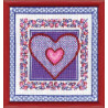 Набор для вышивки крестом Чарівна Мить СТ-25 Сиреневое сердце