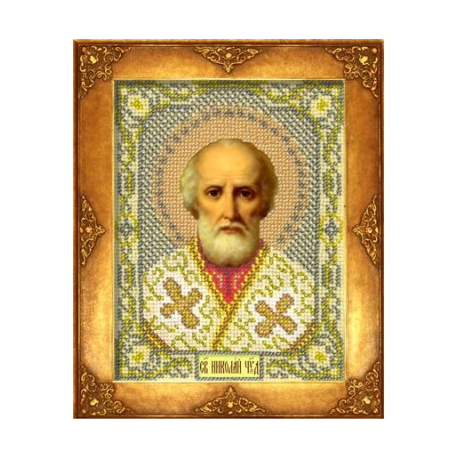 Набір для вишивання бісером Російська Мистецтво Святий Миколай